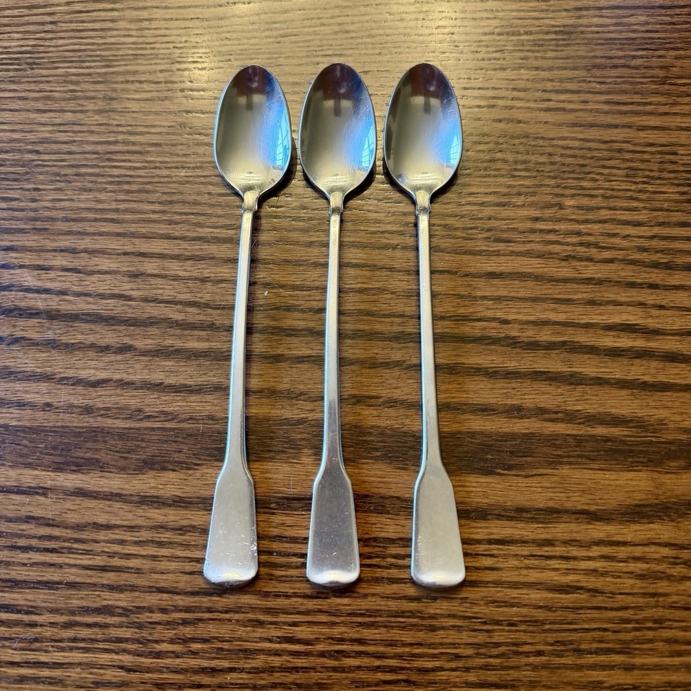 Oneida AMERICAN COLONIAL Stainless Steel Ice Teaspoons Set Of 3